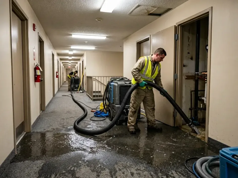 multi-unit-apartment-hallway-f-005 — frequently asked questions, Emergency Burst Pipe Water Extraction & Removal in East Ham…